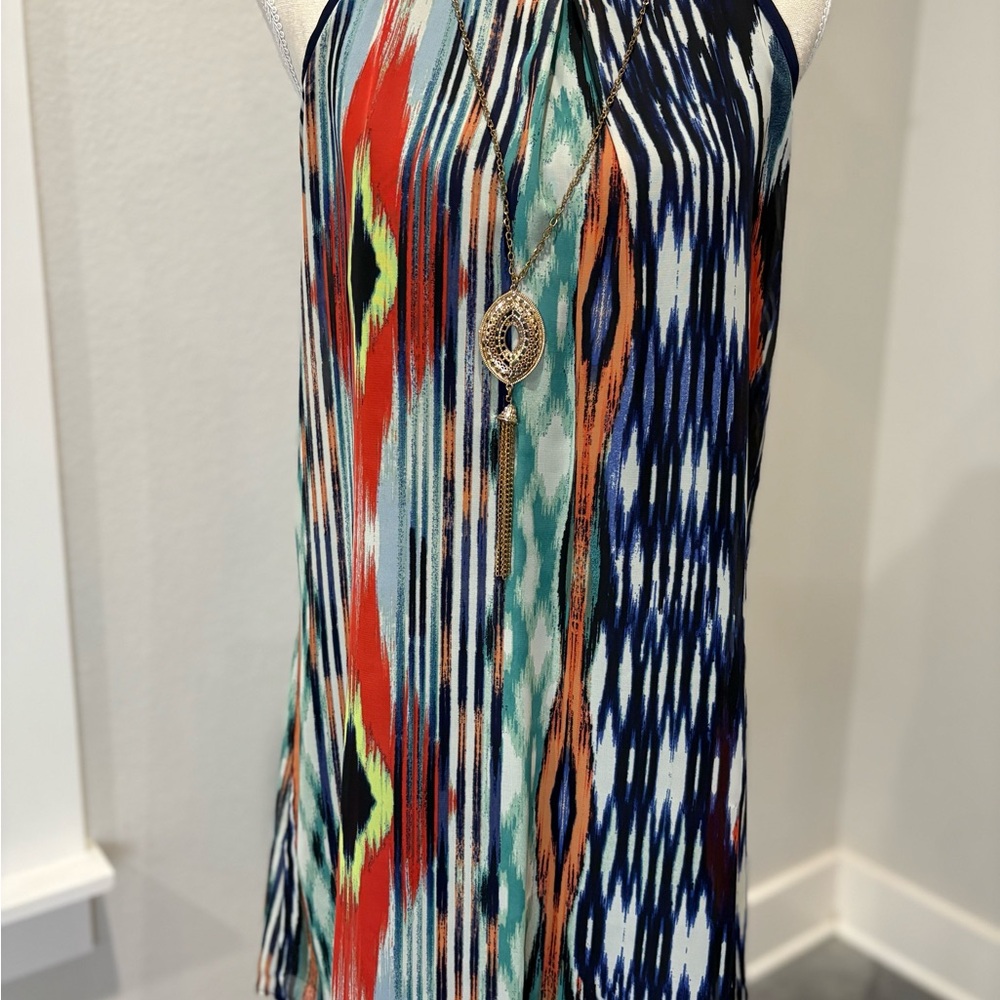 I.N. San Francisco Red and Blue Dress